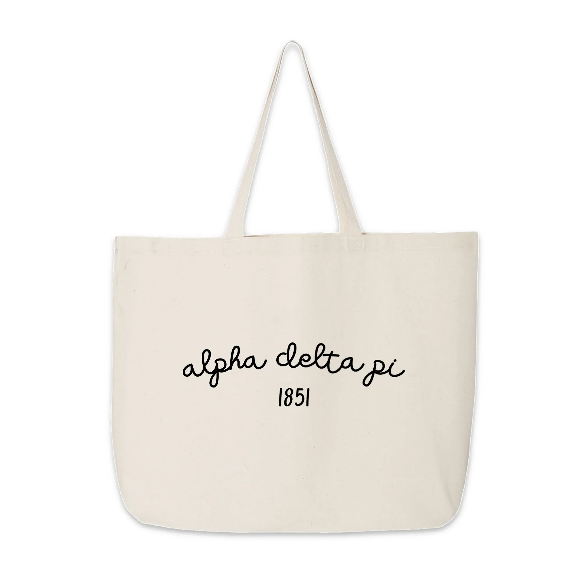 Alpha Delta Pi Sorority Name and Founding Date Tote Bag