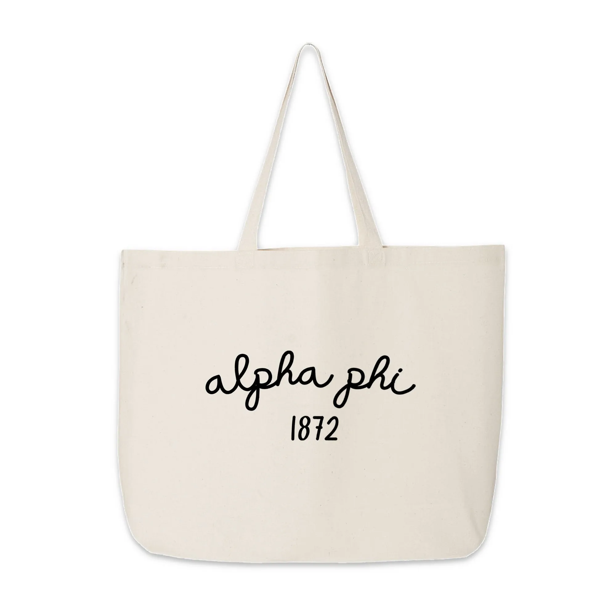 Alpha Phi Sorority Name and Founding Date Tote Bag