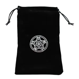 Black Velvet Gemstone Drawstring Pouches