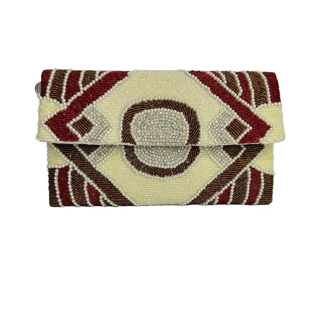 Diamond Snowflake Elegance Handmade clutch