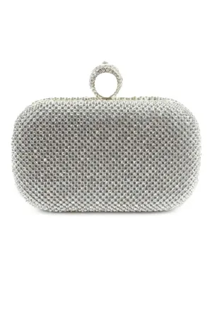 Fascinating Rhinestone With Glitter Adjustable Clutches