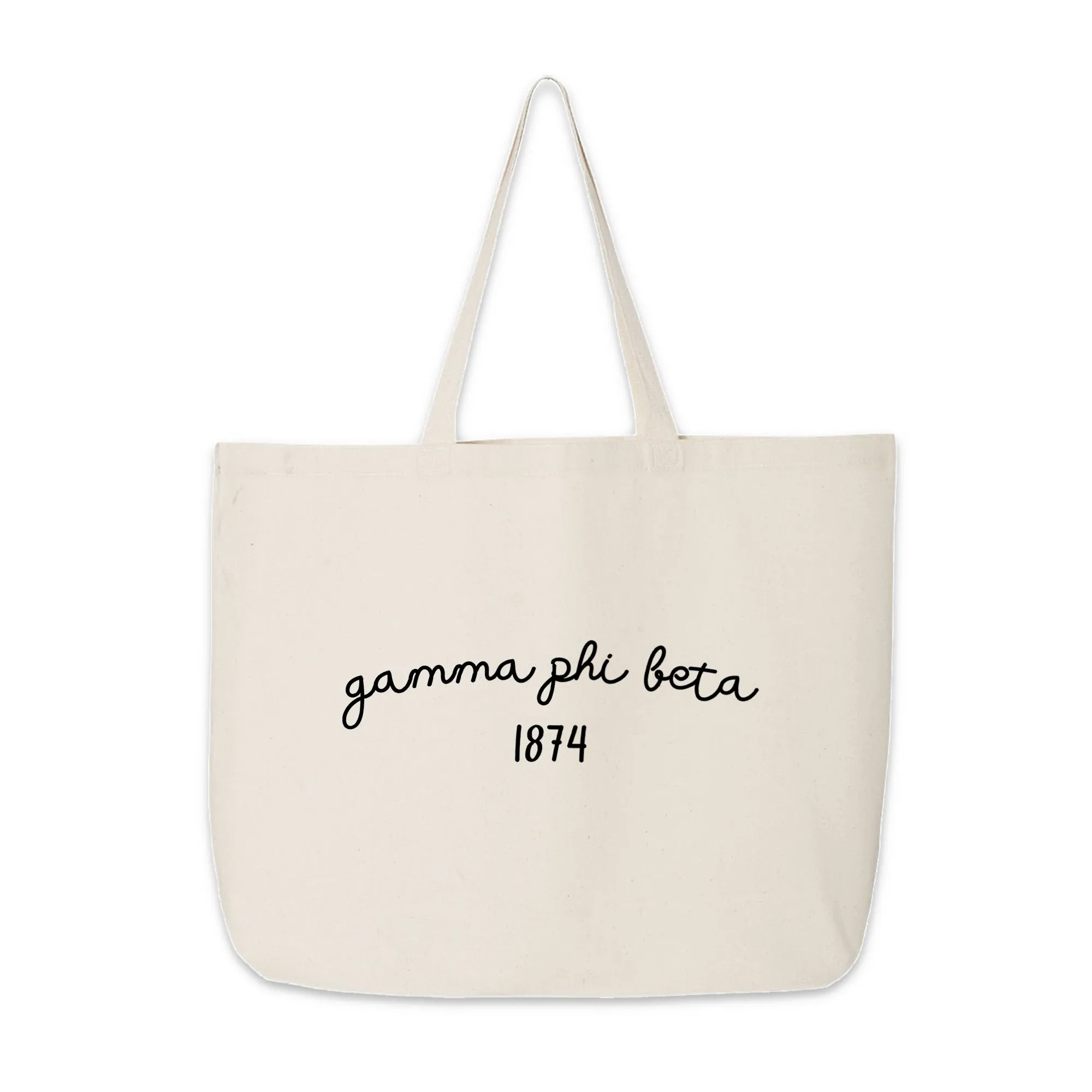 Gamma Phi Beta Sorority Name and Founding Date Tote Bag
