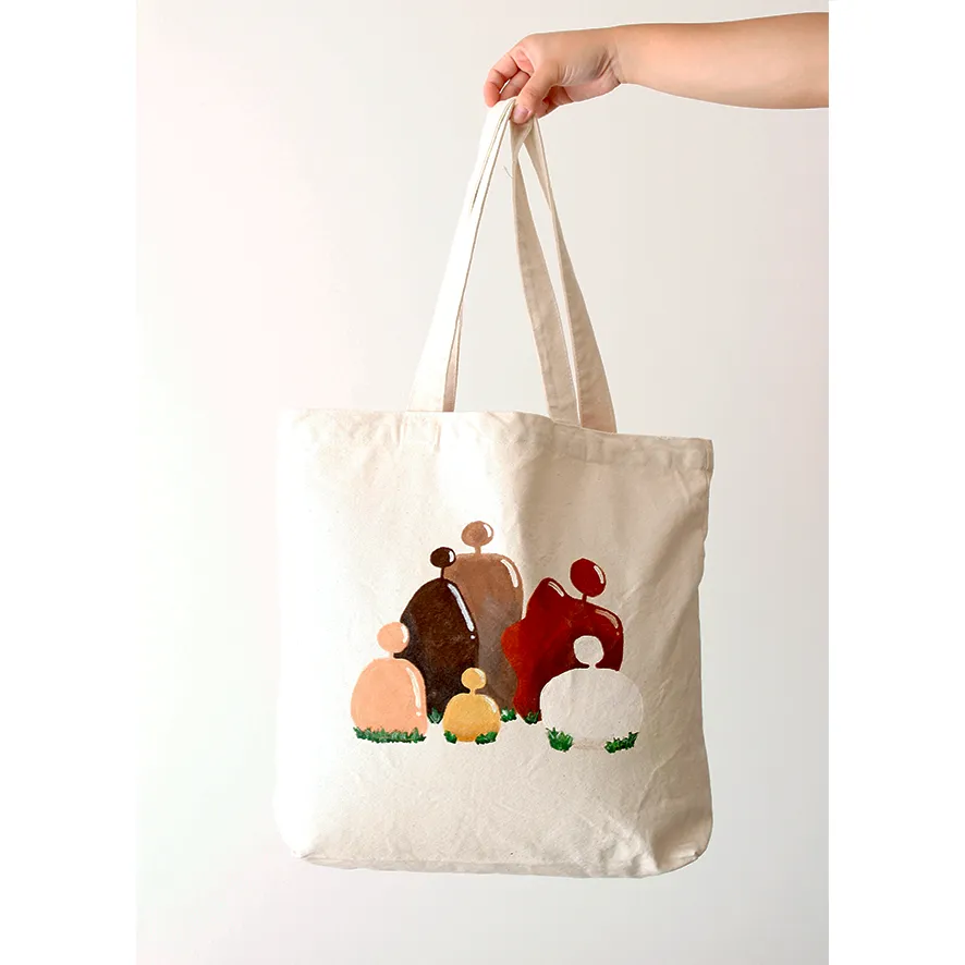 Hand-painted Rocks Diversity Tote Bag