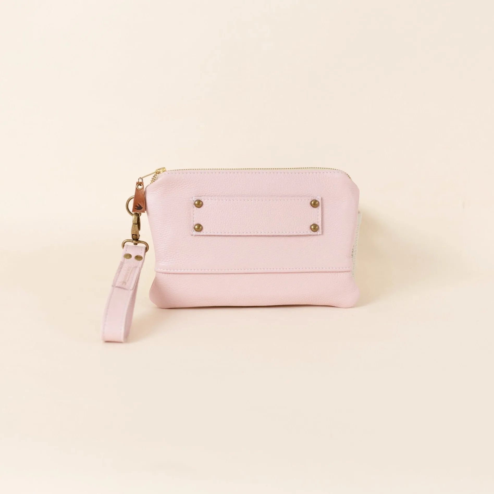Ivey Wristlet Wallet All Leather Blossom Pink