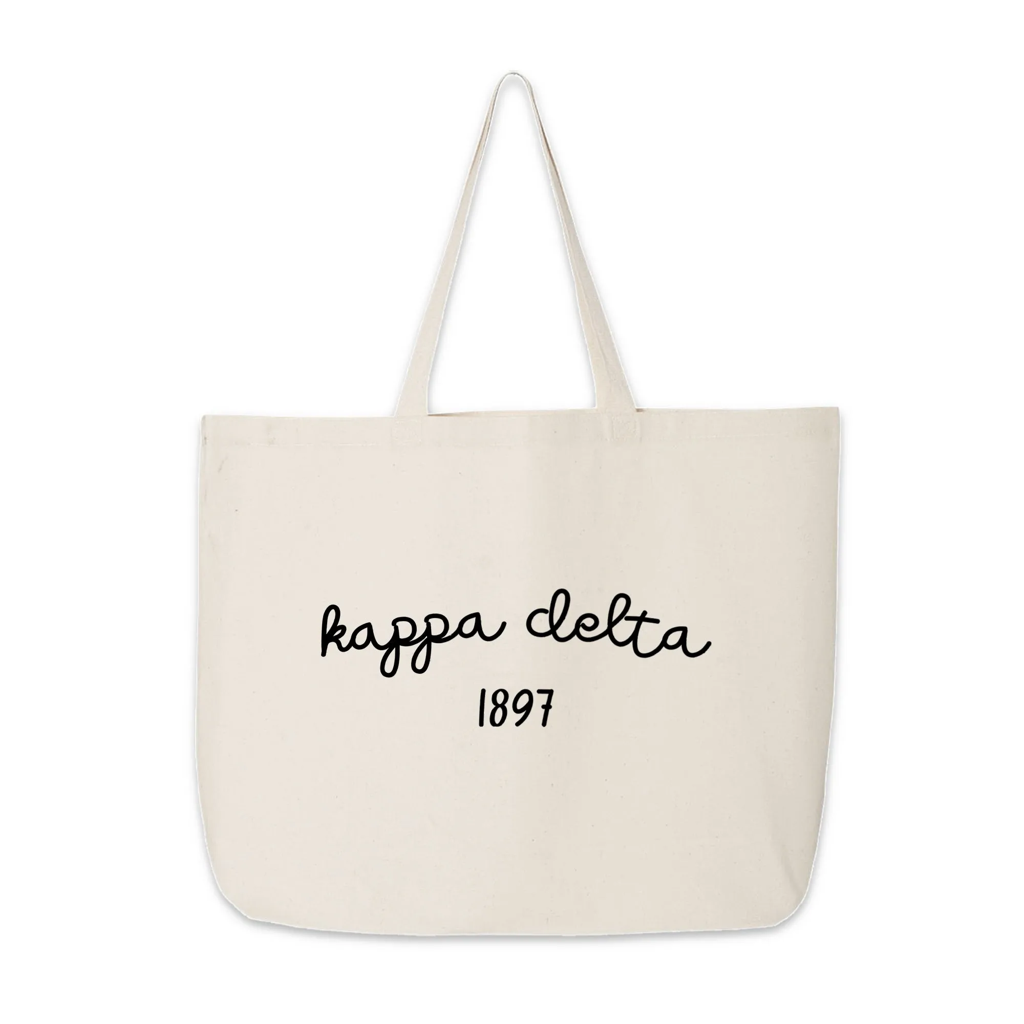 Kappa Delta Sorority Name and Founding Date Tote Bag