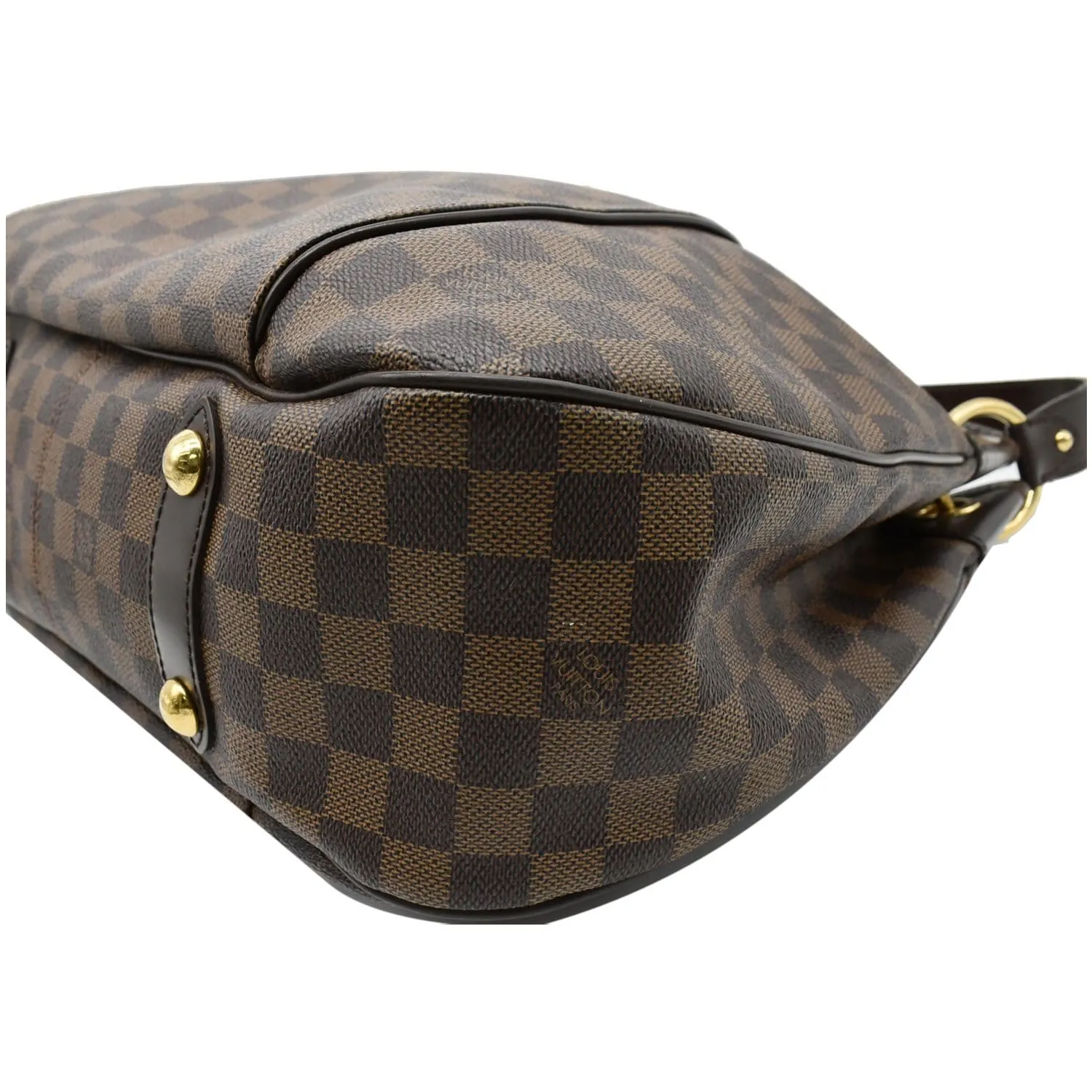 LOUIS VUITTON Galliera PM Damier Ebene Shoulder Bag Brown