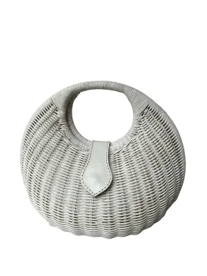 Luna Moon Shaped Rattan Bag ::RET