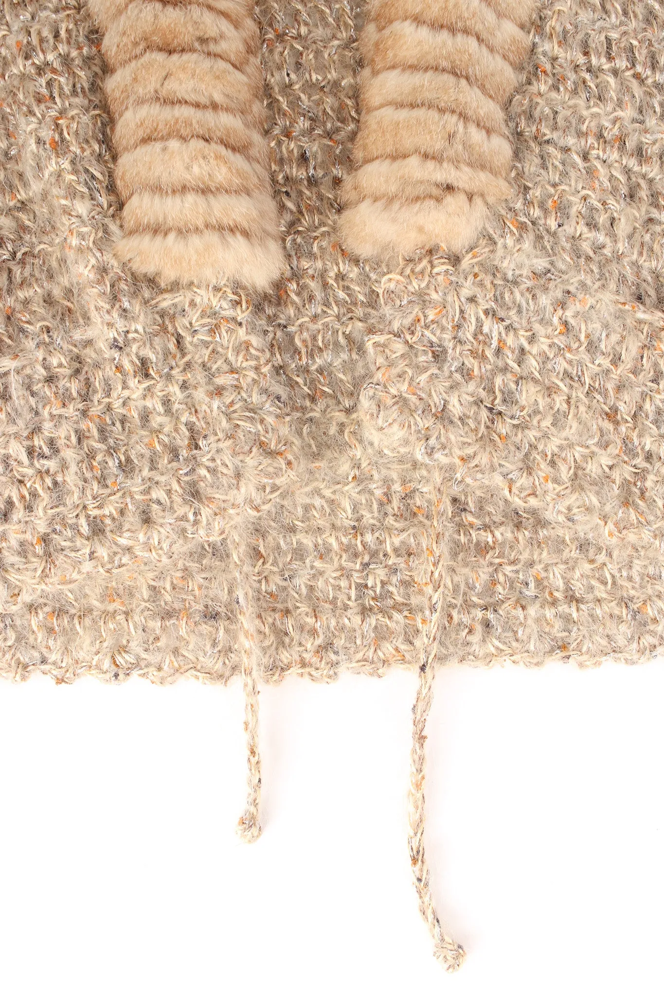 Metallic Mohair Chinchilla Cardigan