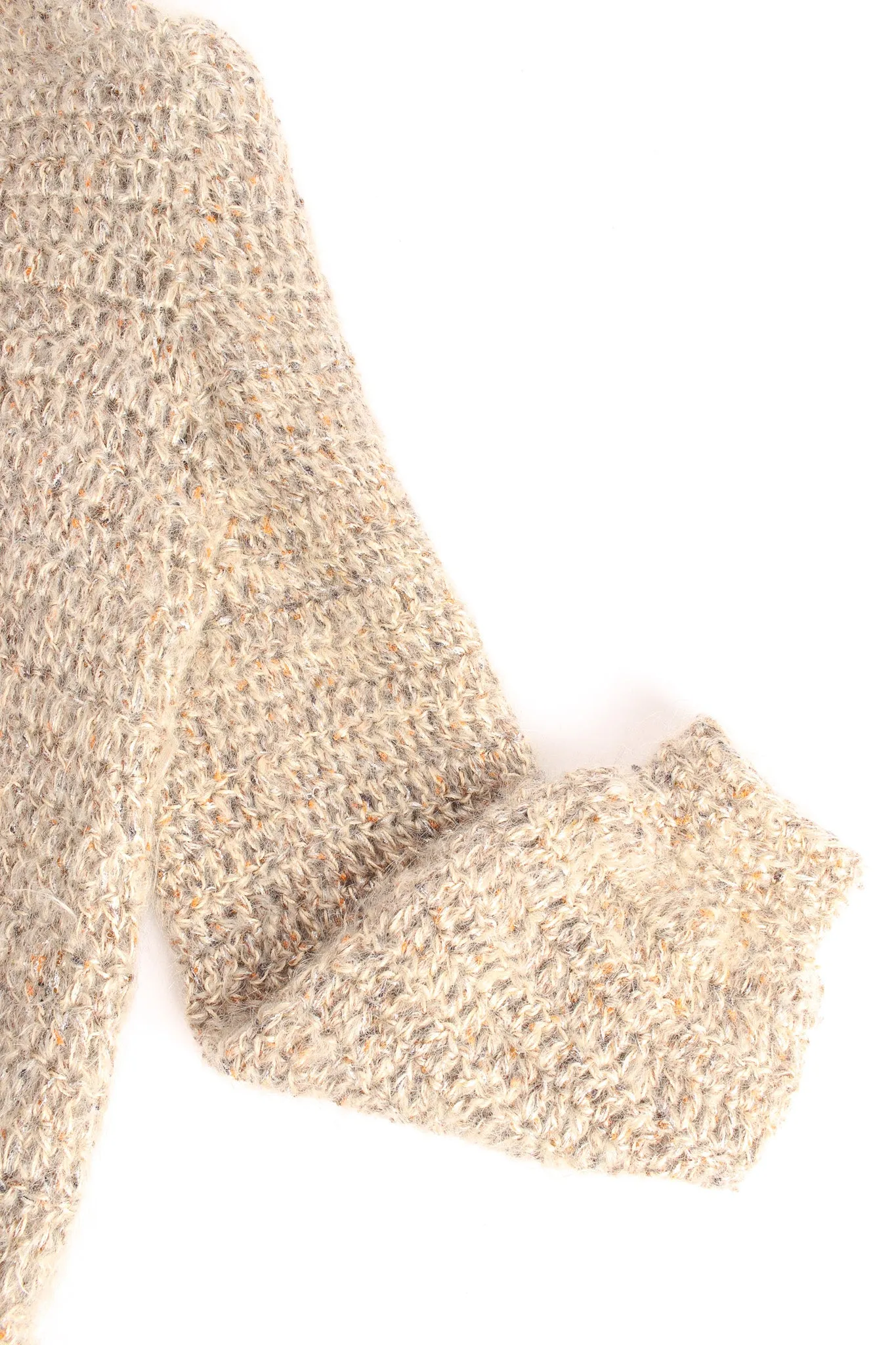Metallic Mohair Chinchilla Cardigan