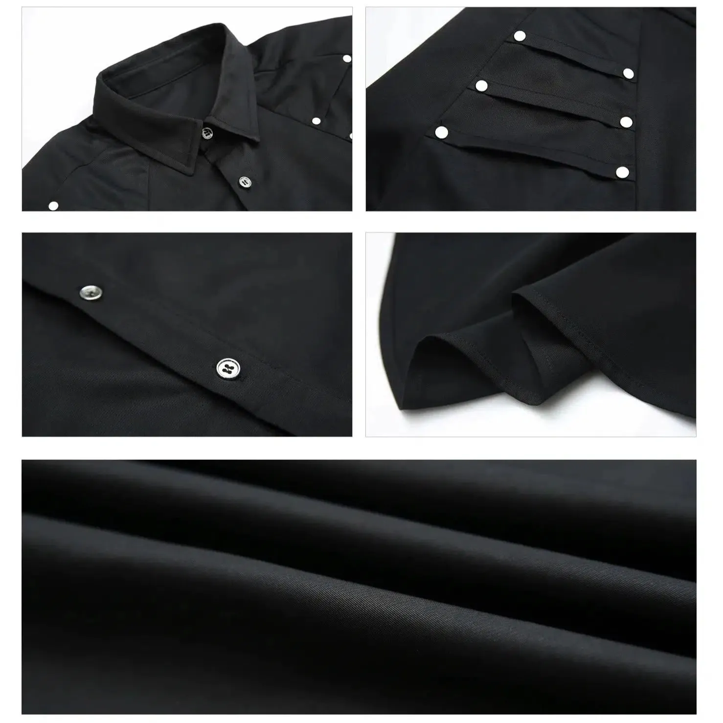 Metallic Trim Button-down Shirt