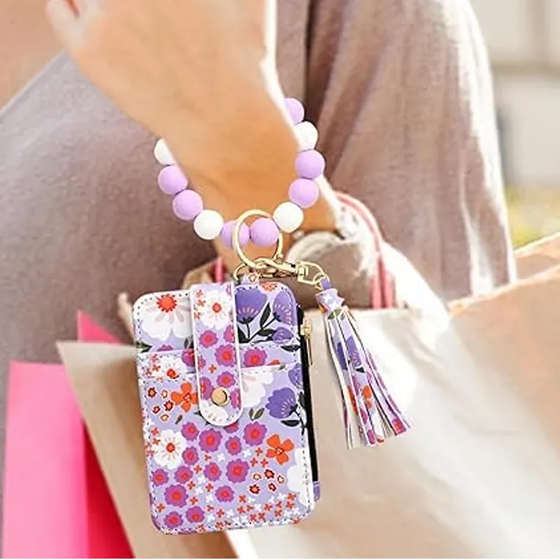 💝”Mother's Day Special“ 💕Card Holder Wallet with Keychain Zipper