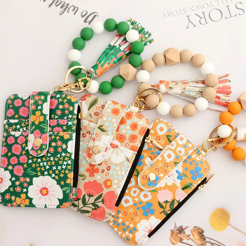 💝”Mother's Day Special“ 💕Card Holder Wallet with Keychain Zipper