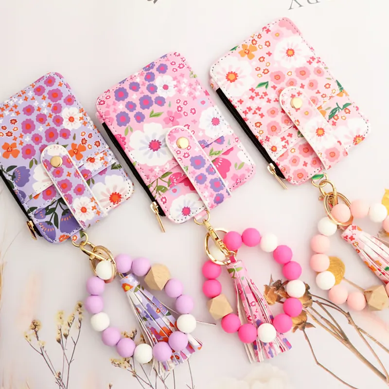 💝”Mother's Day Special“ 💕Card Holder Wallet with Keychain Zipper