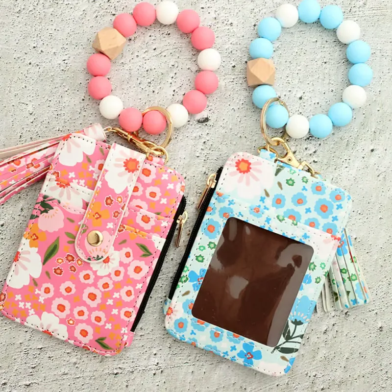 💝”Mother's Day Special“ 💕Card Holder Wallet with Keychain Zipper