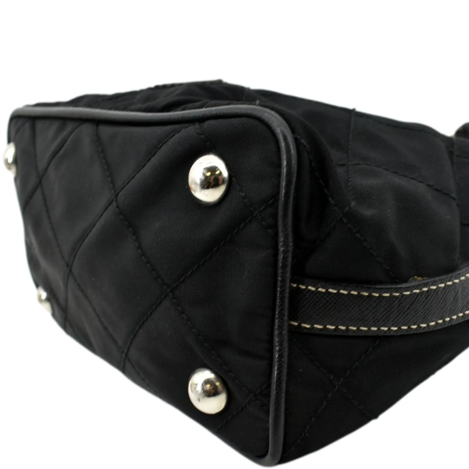 PRADA Tessuto Mini Re-Edition Nylon Shoulder Bag Black