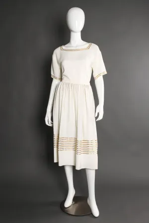 Ribbon Trim Top & Skirt Set