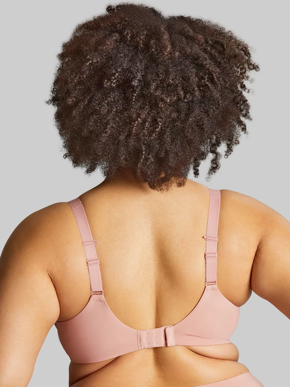 Roxie Plunge Bra In Misty Rose - Sculptresse