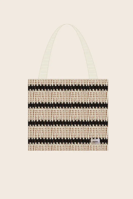 Sol Stripe Crochet Tote Bag