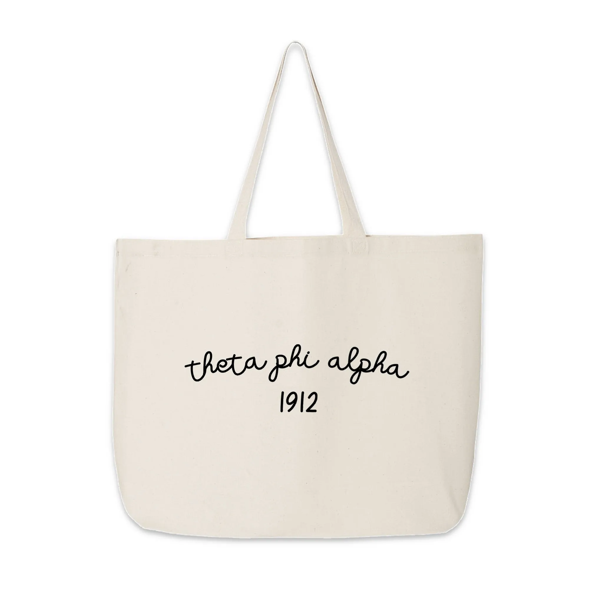 Theta Phi Alpha Sorority Name and Founding Date Tote Bag