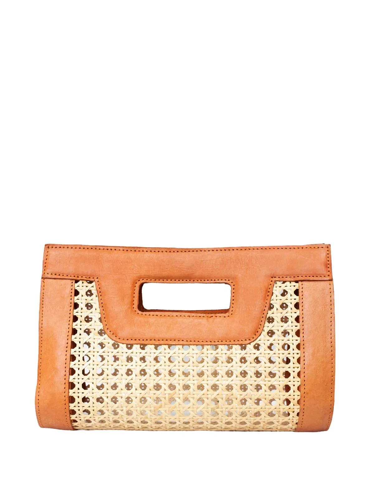 Venice Mini Cane Leather Clutch